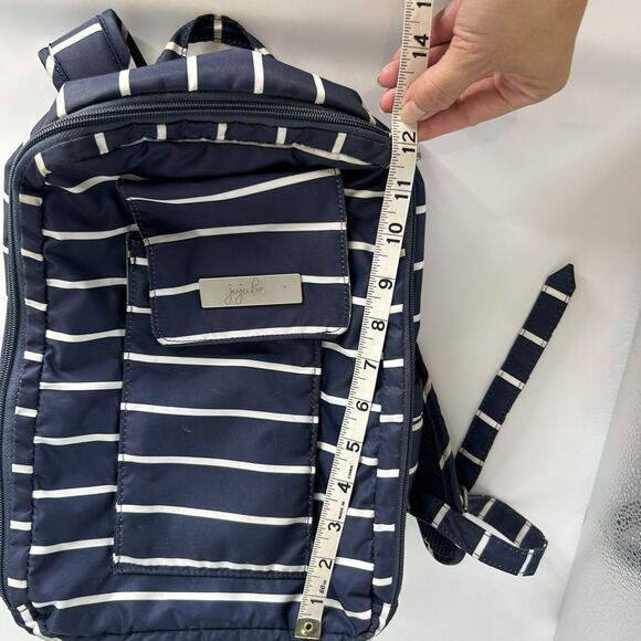 JuJuBe Diaper Backpack Coastal Collection MiniBe Annapolis Navy Blue Striped - Picture 12 of 13